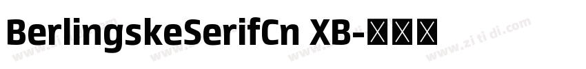 BerlingskeSerifCn XB字体转换